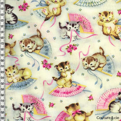 Tissu Chats Smitten Kittens dans MICHAEL MILLER par Couture et Cie