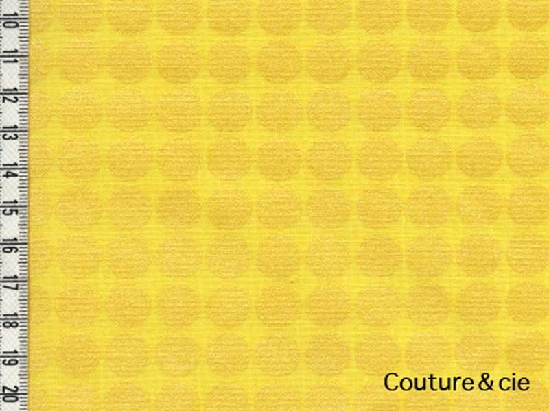 Tissu Mirror Ball Dot jaune dans MICHAEL MILLER par Couture et Cie