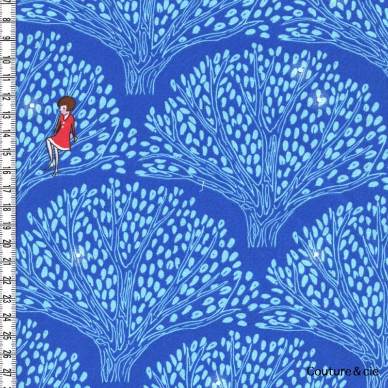 Tissu Michael Miller Tree Lights bleu dans MICHAEL MILLER par Couture et Cie