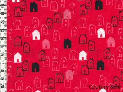 Tissu Mori Girls, Petites maisons dans DASHWOOD STUDIO par Couture et Cie