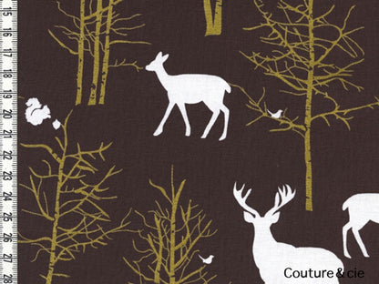 Tissu Timber Valley chocolat dans MICHAEL MILLER par Couture et Cie