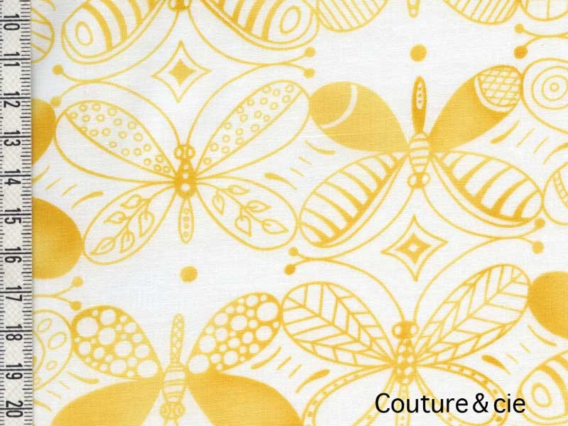 Tissu Papillons jaunes dans MICHAEL MILLER par Couture et Cie