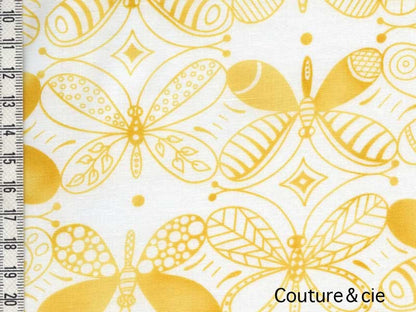 Tissu Papillons jaunes dans MICHAEL MILLER par Couture et Cie
