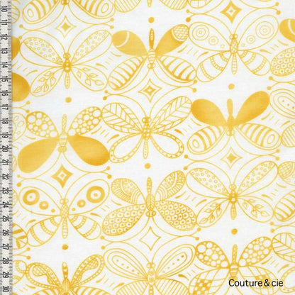 Tissu Papillons jaunes dans MICHAEL MILLER par Couture et Cie