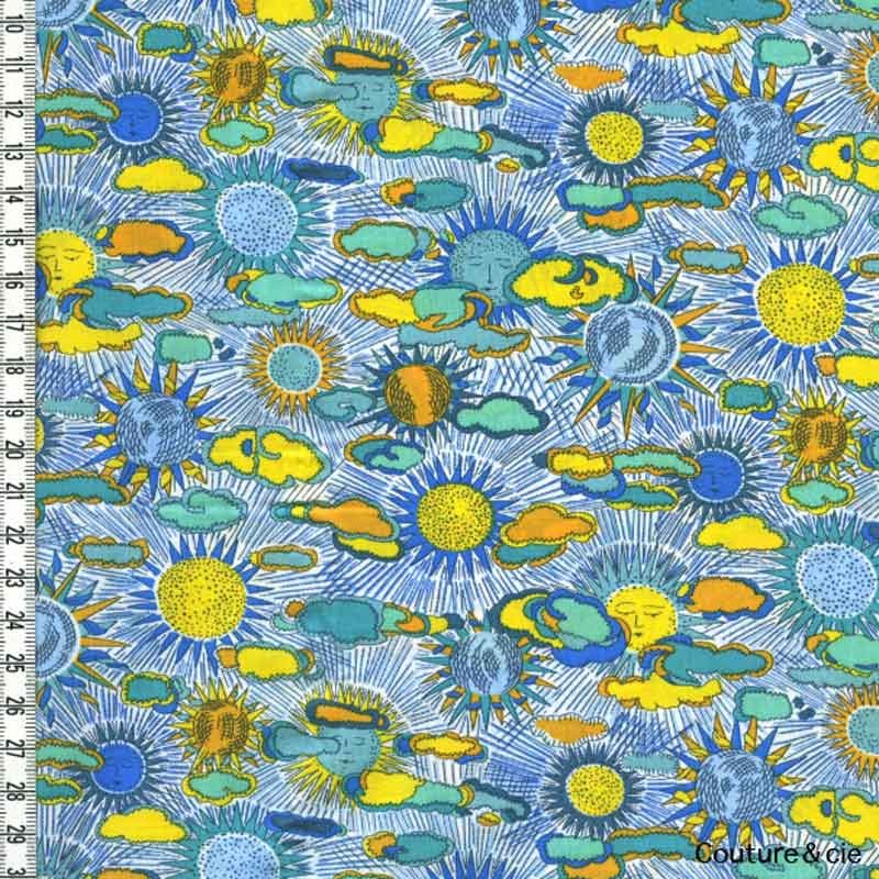 Tissu Liberty Daniel DJ B, x10cm dans Batistes Tana Lawn par Couture et Cie
