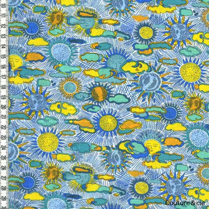 Tissu Liberty Daniel DJ B, x10cm dans Batistes Tana Lawn par Couture et Cie