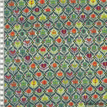 Tissu Liberty Nomad vert, x10cm dans Batistes Tana Lawn par Couture et Cie