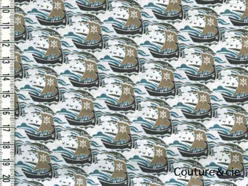 Tissu Liberty Samols gris dans Batistes Tana Lawn par Couture et Cie