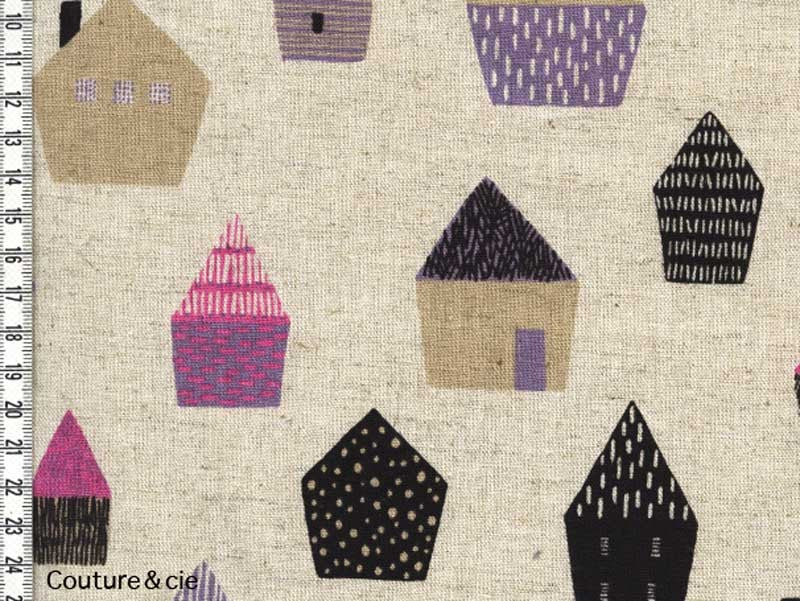 Tissu Maisons dans TISSUS JAPONAIS par Couture et Cie