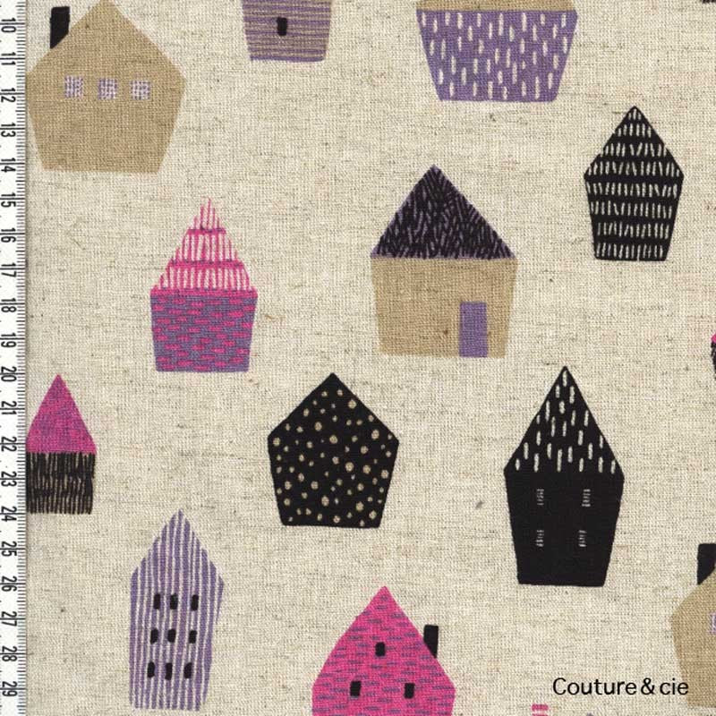 Tissu Maisons dans TISSUS JAPONAIS par Couture et Cie