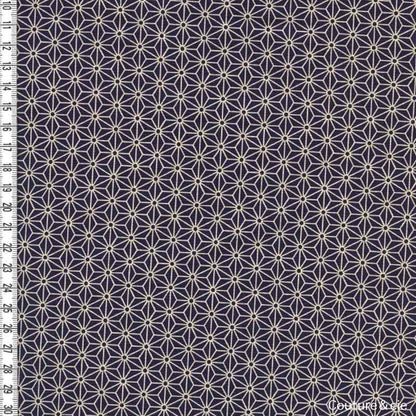 Tissu japonais Asanoha Navy blue, coupon 57*110cm dans Motifs traditionnels par Couture et Cie