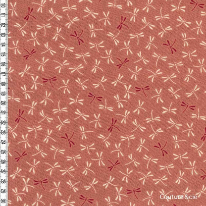 Tissu Libellules rose dans TISSUS JAPONAIS par Couture et Cie