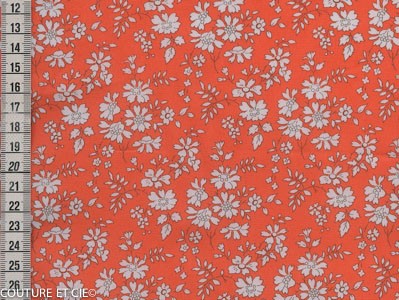 Tissu Liberty Capel orange fluo dans  par Couture et Cie
