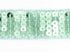 Galon Paillettes rondes vert d&