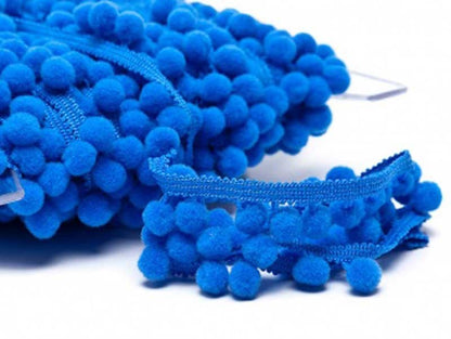 Galon pompon bleu roy 18mm dans Galons pompons par Couture et Cie