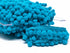 Galon pompon bleu turquoise 18mm dans Galons pompons par Couture et Cie