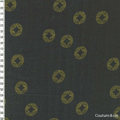 Tissu Ellen Baker Monochrome dans Kokka par Couture et Cie