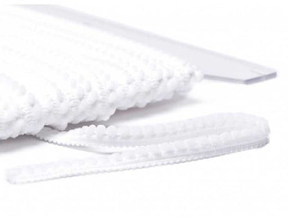 Galon Petits pompons blanc dans Galons pompons par Couture et Cie