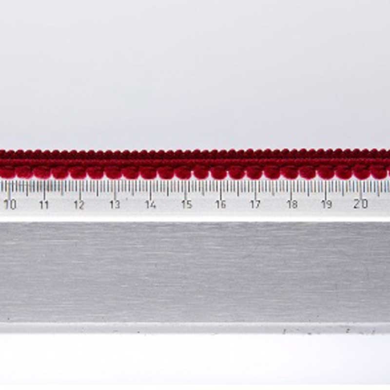 Galon Petits pompons rouge bordeaux dans Galons pompons par Couture et Cie