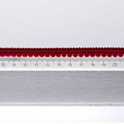 Galon Petits pompons rouge bordeaux dans Galons pompons par Couture et Cie