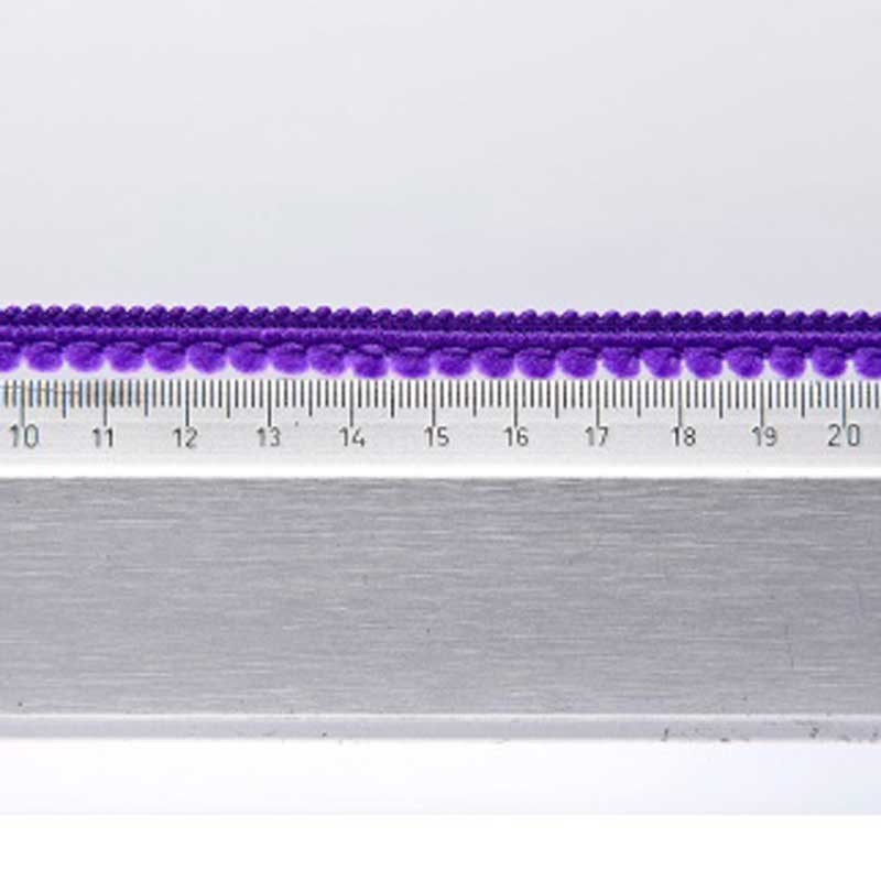 Galon Petits pompons violet dans Galons pompons par Couture et Cie
