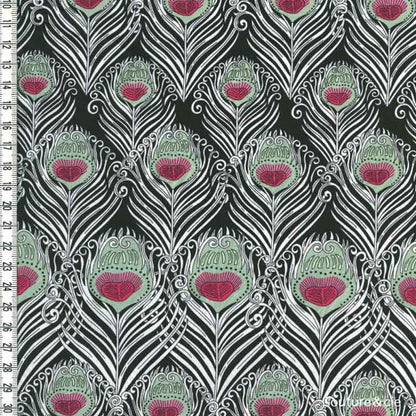 Tissu Liberty Caesar noir dans Batistes Tana Lawn par Couture et Cie