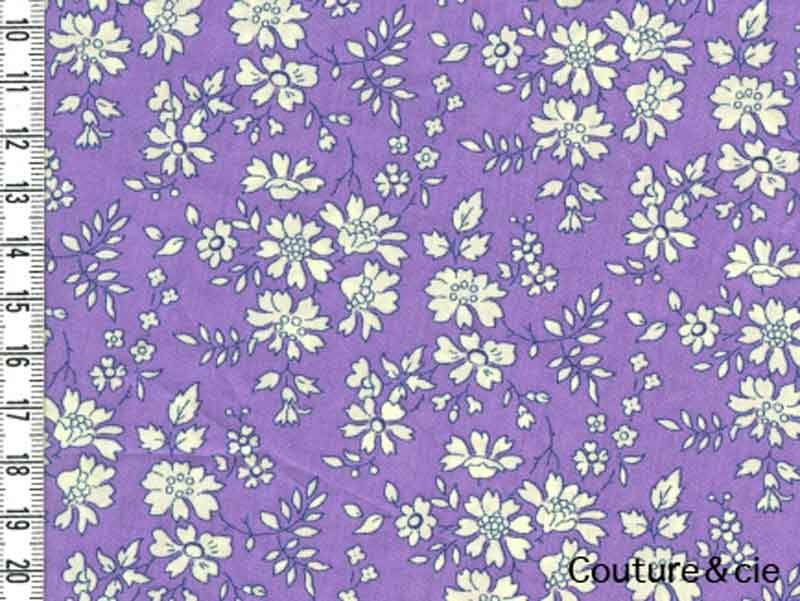 Tissu Liberty Capel violet dans Batistes Tana Lawn par Couture et Cie