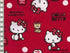 Tissu Hello Kitty bear rouge dans Kiyohara par Couture et Cie