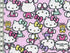 Tissu Hello Kitty rose, x10cm dans Kiyohara par Couture et Cie