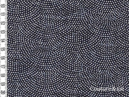Tissu Samekomon indigo, coupon 40*110cm dans Motifs traditionnels par Couture et Cie