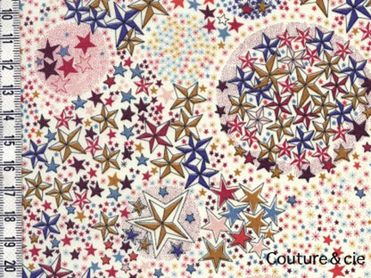 Tissu Liberty Adelajda Terracotta, x10cm dans Batistes Tana Lawn par Couture et Cie