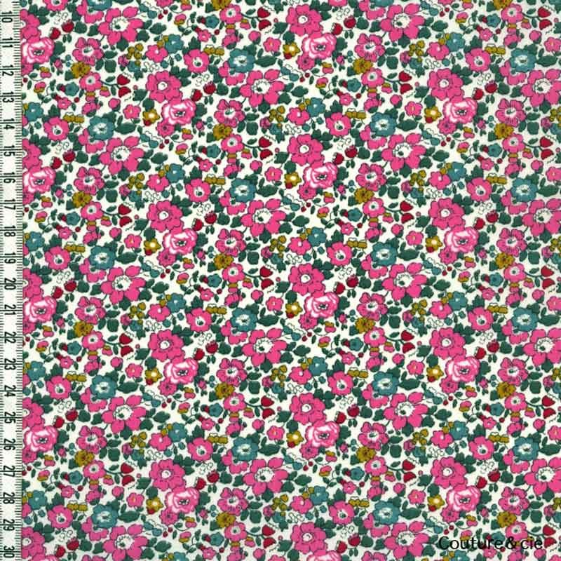Tissu Liberty Betsy ann pivoine dans Batistes Tana Lawn par Couture et Cie