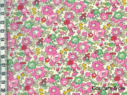 Tissu Liberty Betsy ann sweet pink x10cm dans Batistes Tana Lawn par Couture et Cie