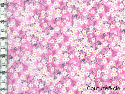 Tissu Liberty Mitsi Valeria orchidée rose dans Batistes Tana Lawn par Couture et Cie