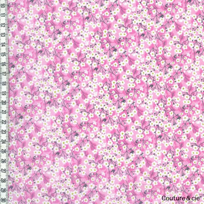 Tissu Liberty Mitsi Valeria orchidée rose dans Batistes Tana Lawn par Couture et Cie
