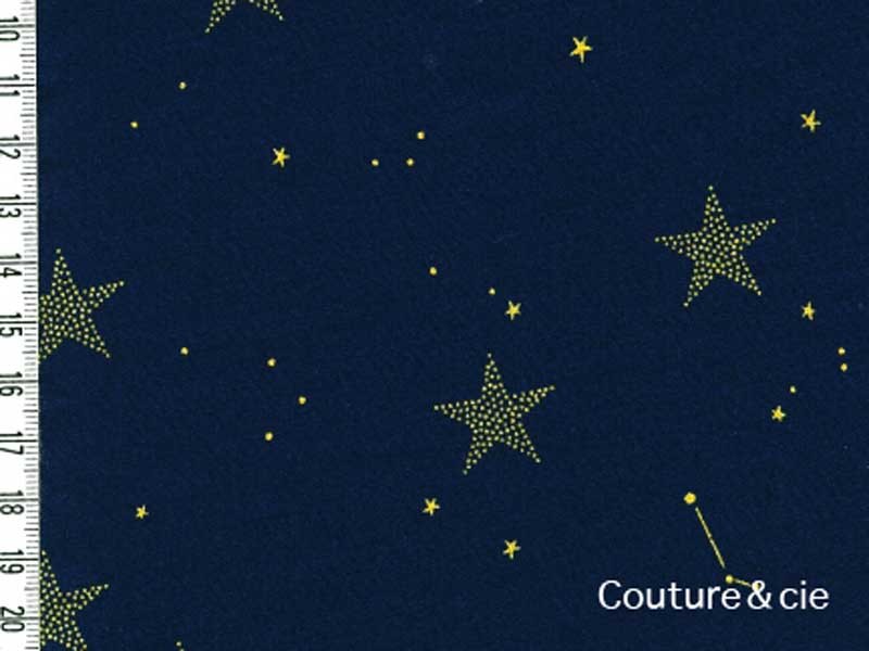 Tissu Lucky stars bleu marine dans MICHAEL MILLER par Couture et Cie