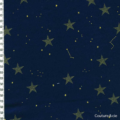Tissu Lucky stars bleu marine dans MICHAEL MILLER par Couture et Cie
