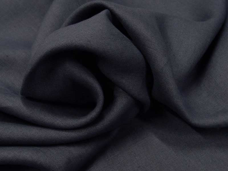 Fine toile de lin bleu marine dans Lins par Couture et Cie