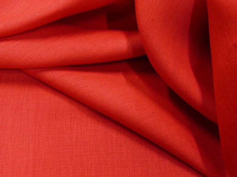 Fine toile de lin rouge dans Lins par Couture et Cie