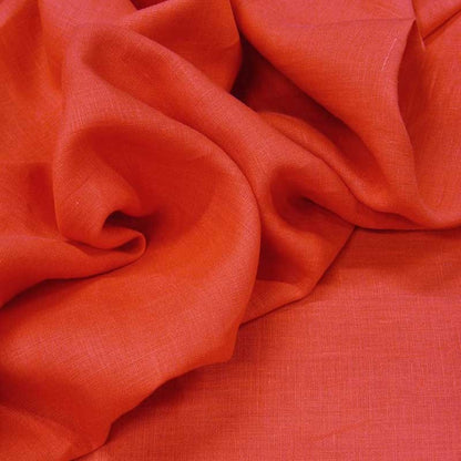 Fine toile de lin rose corail dans Lins par Couture et Cie