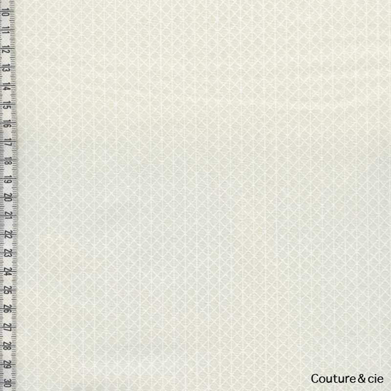 Cotton + Steel Basic Netorious crème, x10cm dans Tissus Géométriques par Couture et Cie