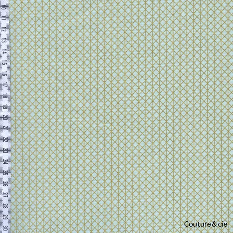 Cotton and Steel Basics Netorious vert et or, x10cm dans COTTON + STEEL par Couture et Cie