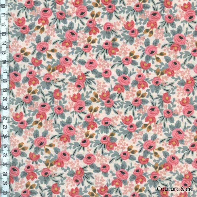 Rosa Peach, coupon 40*110cm dans COTTON + STEEL par Couture et Cie