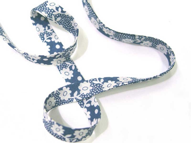 Biais Liberty Milie bleu, x10cm dans Biais Liberty par Couture et Cie