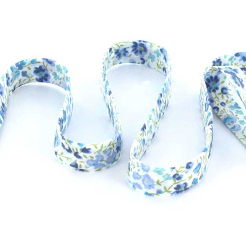 Biais Liberty Phoebe bleu, morceau 50cm dans Biais Liberty par Couture et Cie