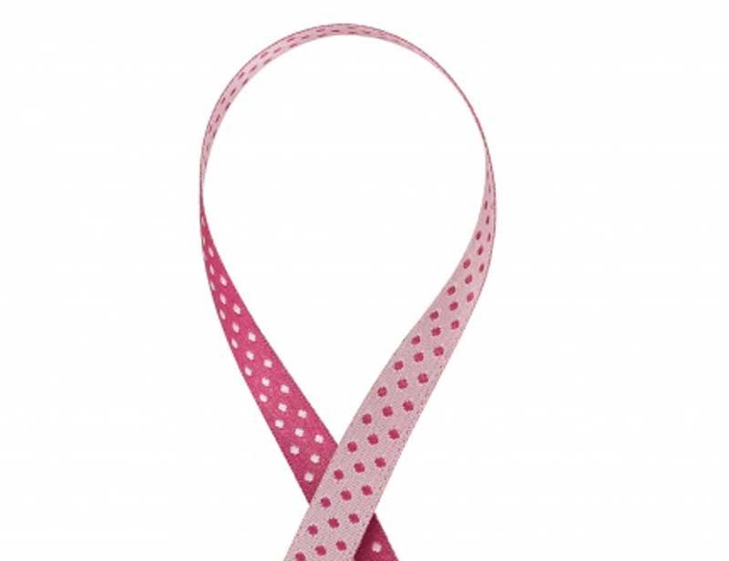 Ruban double face pois fushia 10mm dans Rubans Pois par Couture et Cie