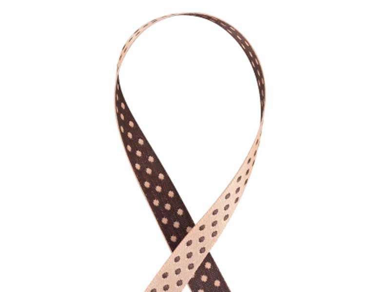 Ruban double face pois lie de vin 10mm dans Rubans Pois par Couture et Cie
