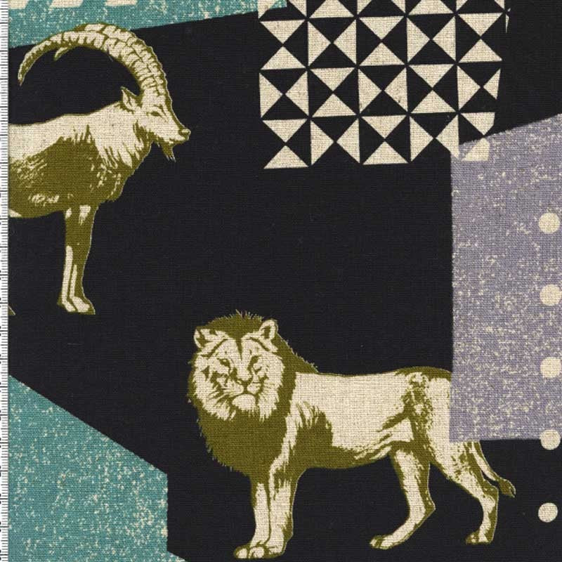 Tissu Echino Zon noir dans Echino par Couture et Cie