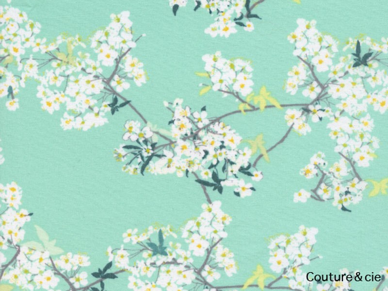 Tissu Cherrylight vert coupon 73x110cm dans ART GALLERY FABRICS par Couture et Cie