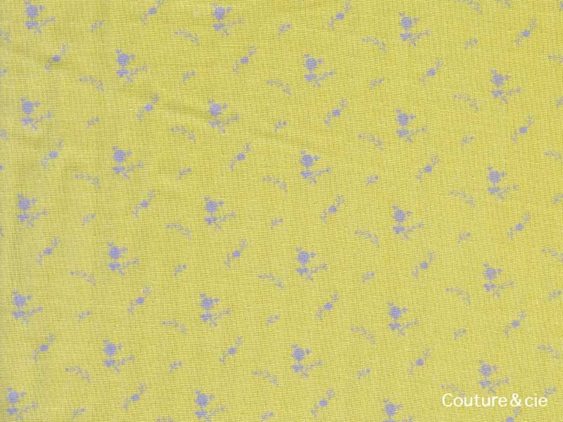 Double gaze FDS banane fleurs argent dans Double gaze FDS par Couture et Cie